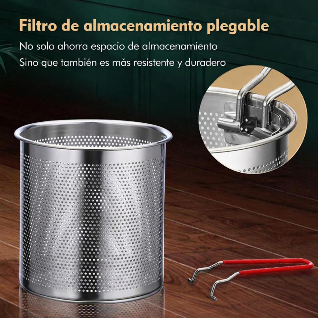 Set de Olla Freidora  Práctica y versátil para la cocina diaria